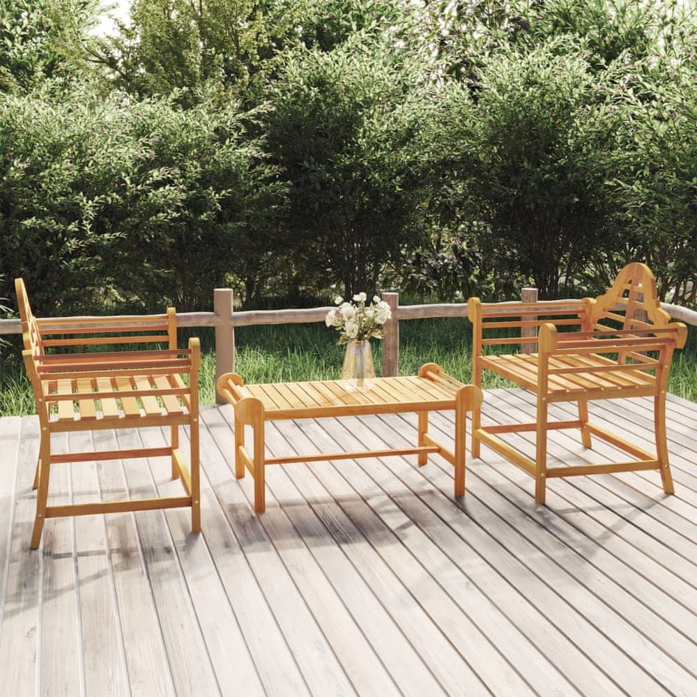 Petromila vidaXL Záhradné stoličky 2 ks 91x62x94 cm tíkové masívne drevo